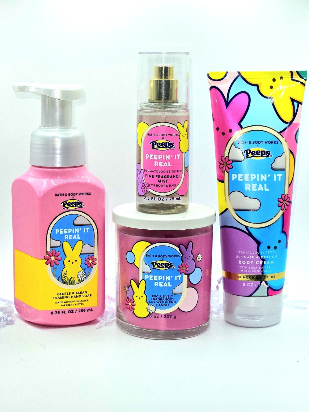 Bath & Body Works Peeps 'Peepin' It Real' Pink Fragrance & Body Set